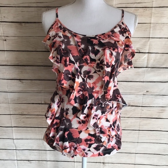 LC Lauren Conrad Floral Tank Top - Picture 7 of 8